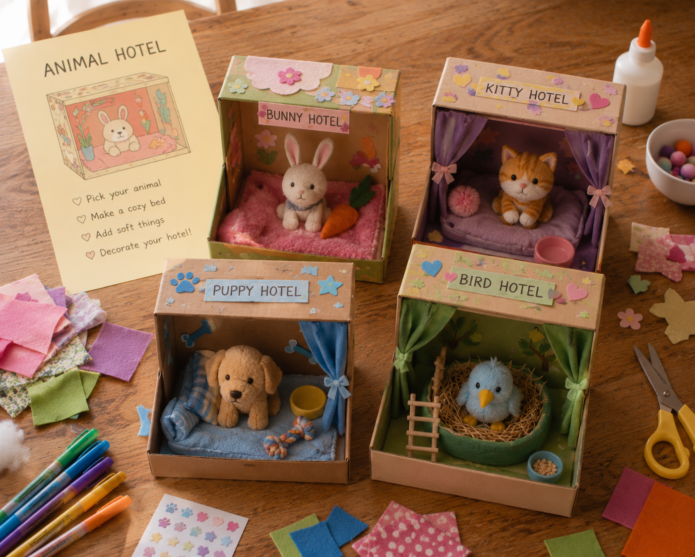 Modèle d'atelier Hôtel pour animaux